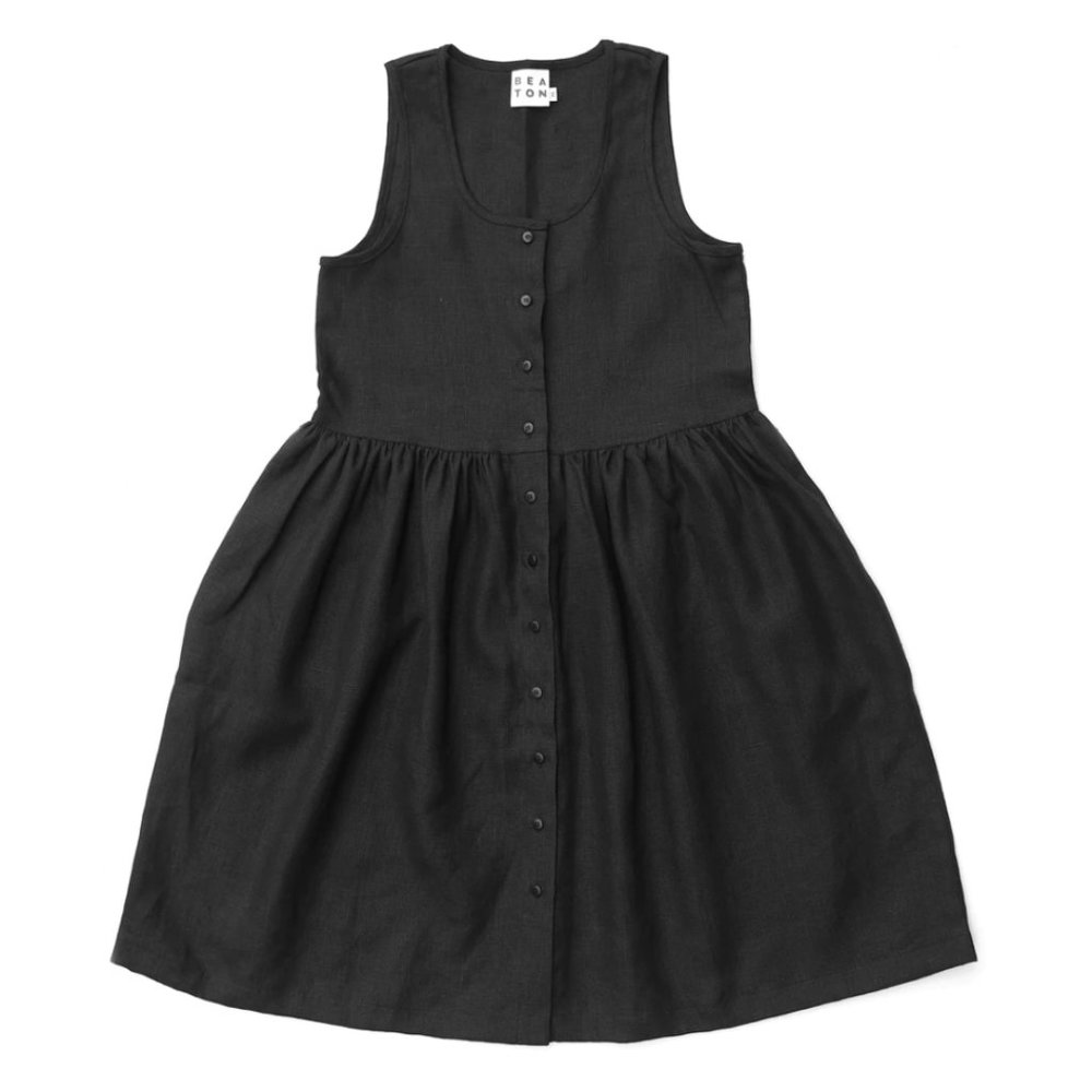 Beaton Linen Gather Dress